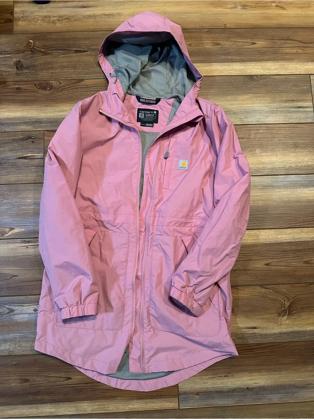 Carhartt Women’s Rain Defender Pink Hooded   Jacket
